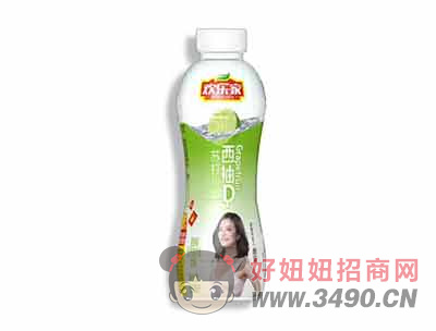 欢乐家西柚味无汽苏打水饮料500ml