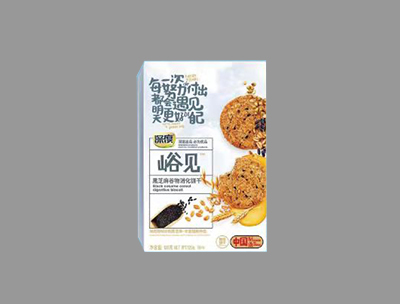 深度峪见黑芝麻谷物消化饼干120g